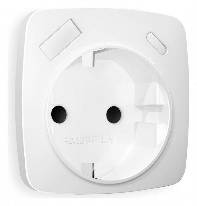 Накладка для розетки с заземлением и со шторками и 2хUSB type A и C Ambrella Volt OMEGA OP1300