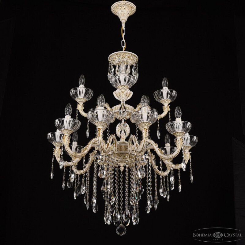 Подвесная люстра Bohemia Ivele Crystal AL7901 AL79101/10+5/250/2D B WMG P Clear/M-1H