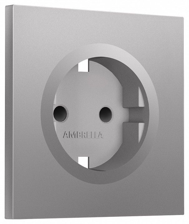 Накладка для розетки с заземлением и со шторками Ambrella Volt SIGMA SP5070