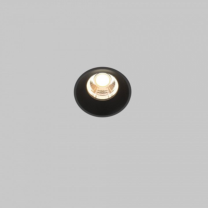 Встраиваемый светильник Maytoni Technical Раунд DL058-7W3K-TRS-B