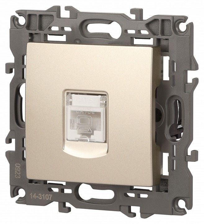 Розетка Ethernet RJ-45 без рамки Эра Эра Elegance 14-3107-04