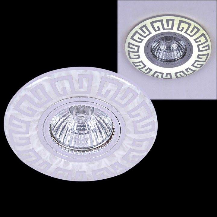Встраиваемый светильник Reluce  09504-9.0-001MN MR16+LED3W WH/CR