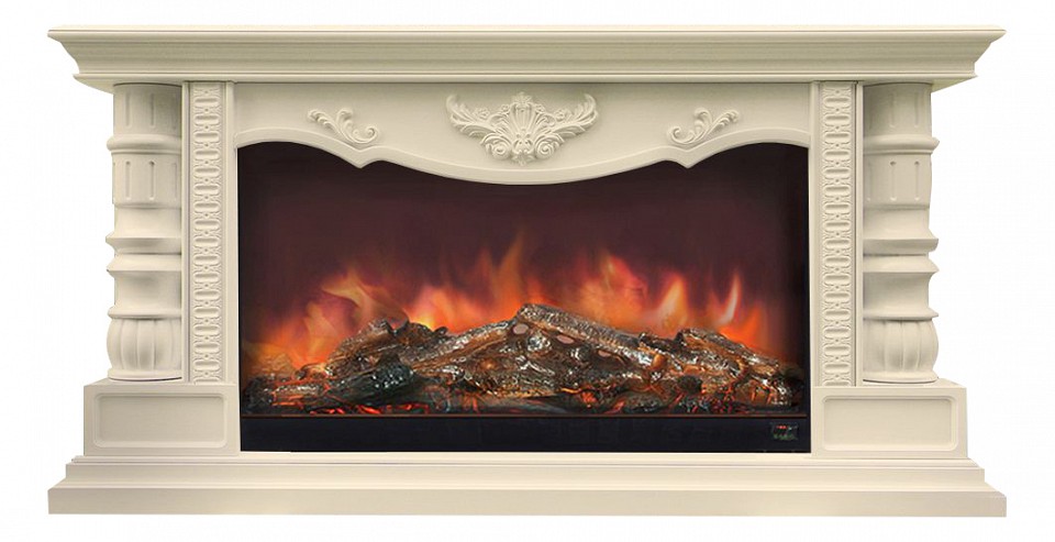 Комплект из электрокамина напольного и портала (146x42.5x88 см) Консул Premier S87 КО000006