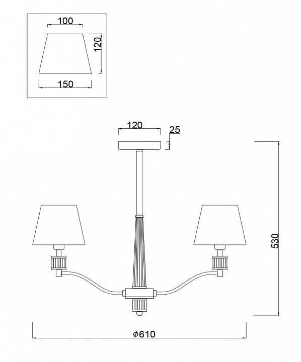 Люстра на штанге Freya Clarissa FR5020PL-05CH