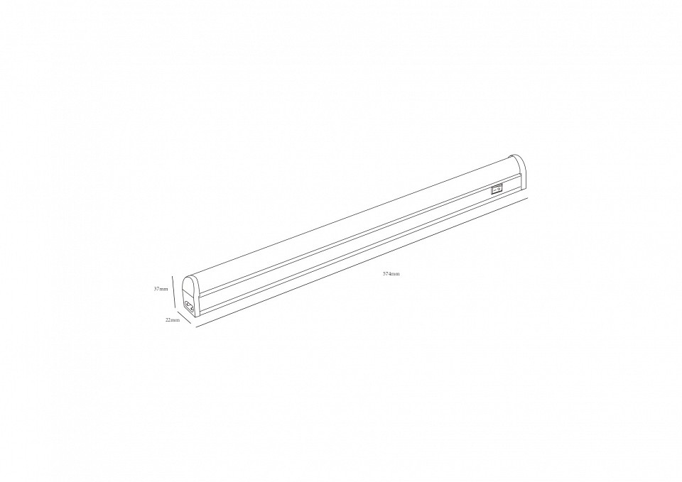 Накладной светильник Эра  LLED-01-08W-4000-W