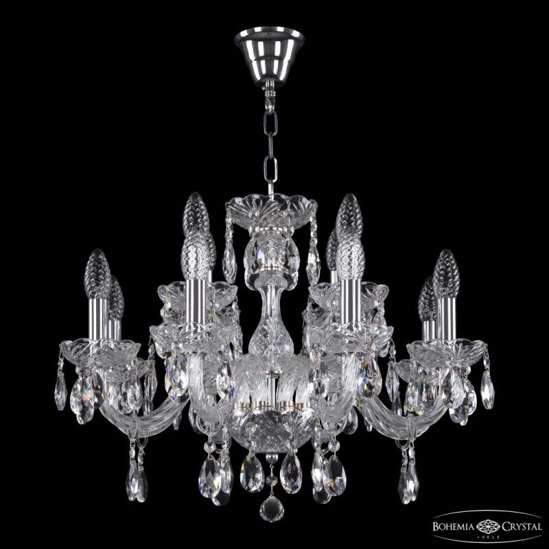 Подвесная люстра Bohemia Ivele Crystal 117 117/8+4/195 Ni