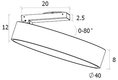 Спот DesignLed UF UF034-40-WH-NW