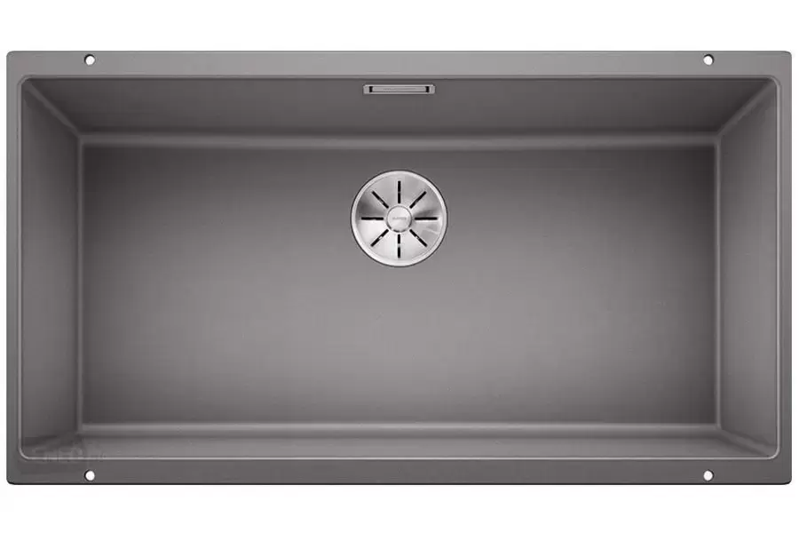 Мойка Blanco SUBLINE 800-U отводная арматура InFino® алюметаллик