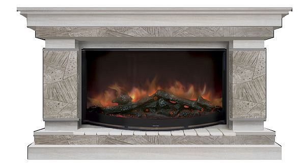 Комплект из электрокамина напольного и портала (143x45x82.5 см) Лорд Марсель Rondo 86 ЛО000024