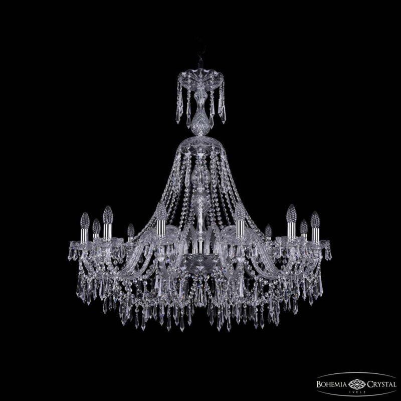 Подвесная люстра Bohemia Ivele Crystal 1403 1403/12/360/XL-100 Ni