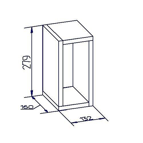 Полка навесная Глазов-Мебель Nature 00-00015632