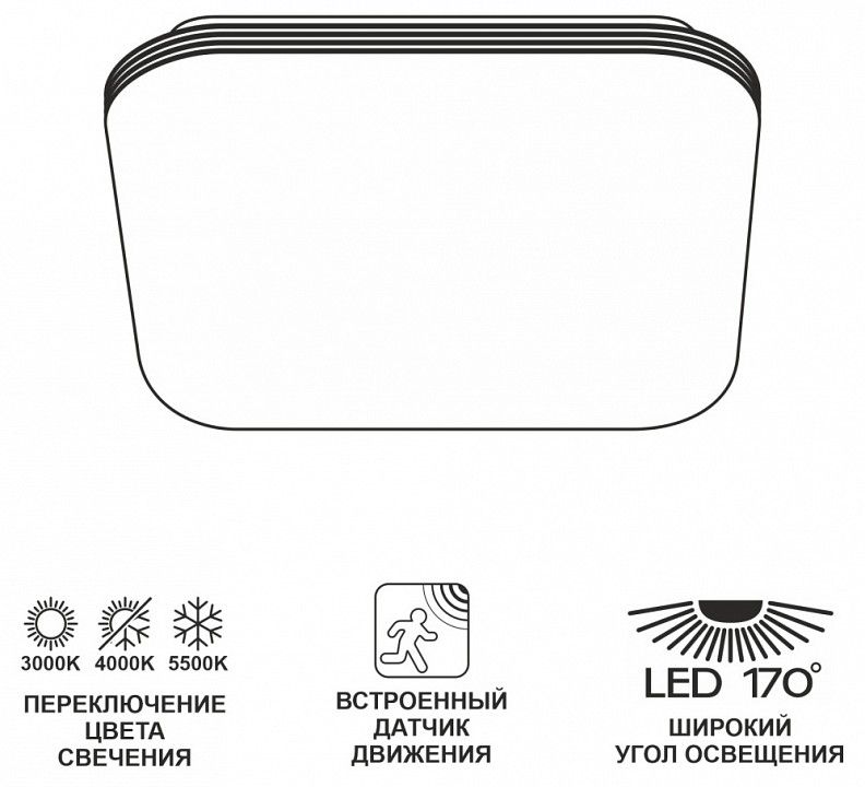 Накладной светильник Citilux Симпла CL714K24SV