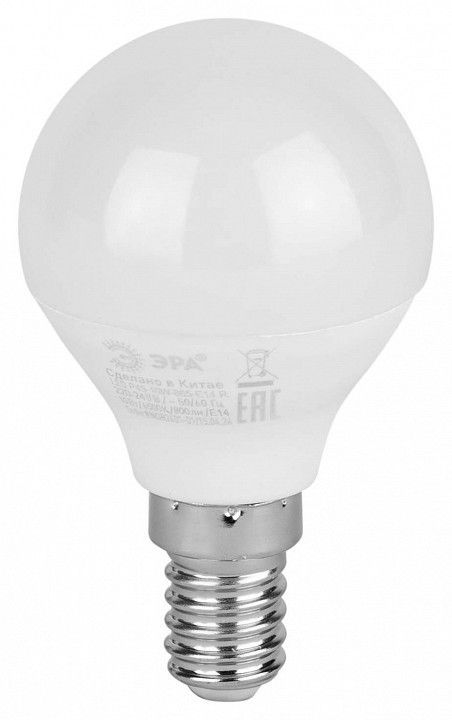Лампа светодиодная Эра  E14 10Вт 6500K LED P45-10W-865-E14 R
