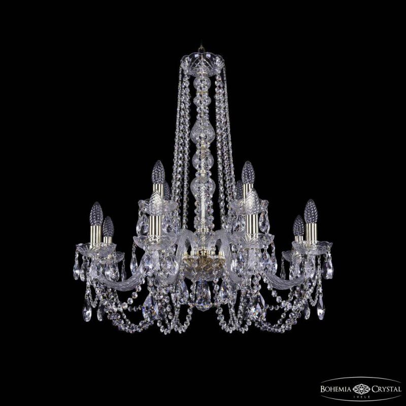 Подвесная люстра Bohemia Ivele Crystal 1402 1402/8+4/240/h-76 G