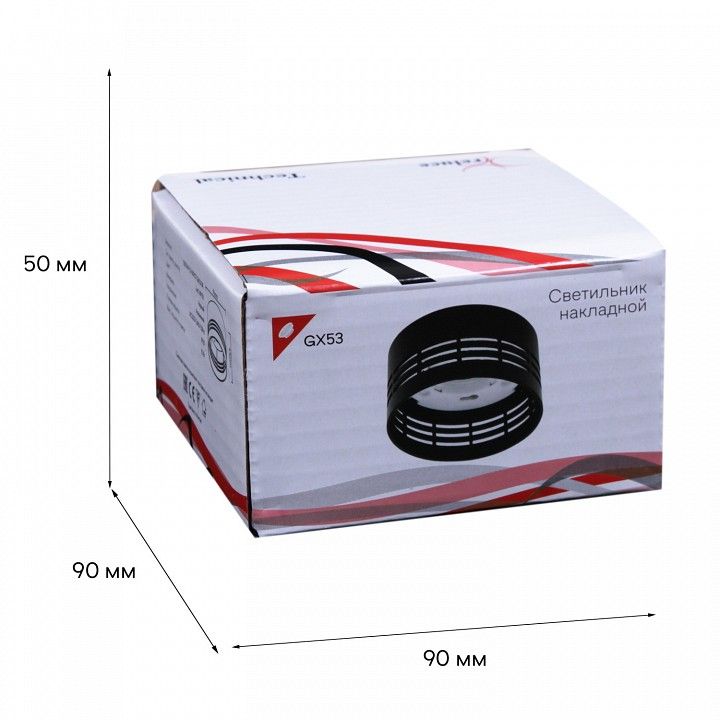 Накладной светильник Reluce Technical 53014 53014-9.5-001CT GX53 BK