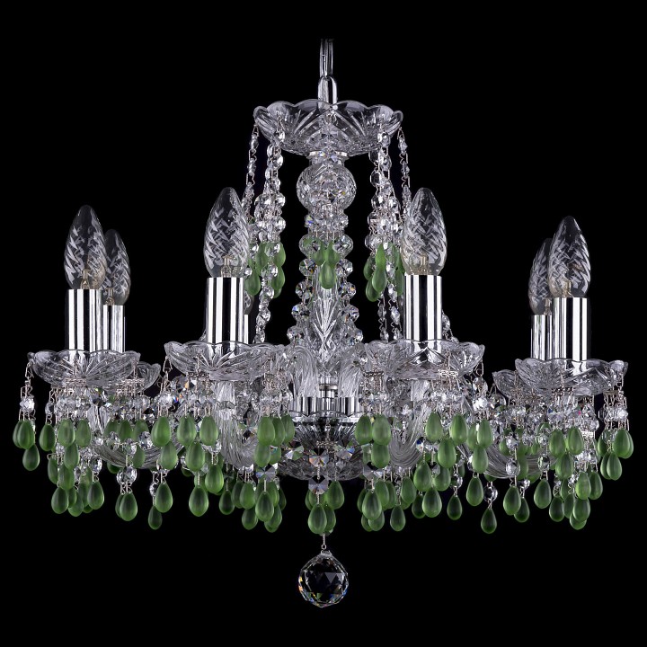 Подвесная люстра Bohemia Ivele Crystal 1410 1410/6/160/Ni/V5001