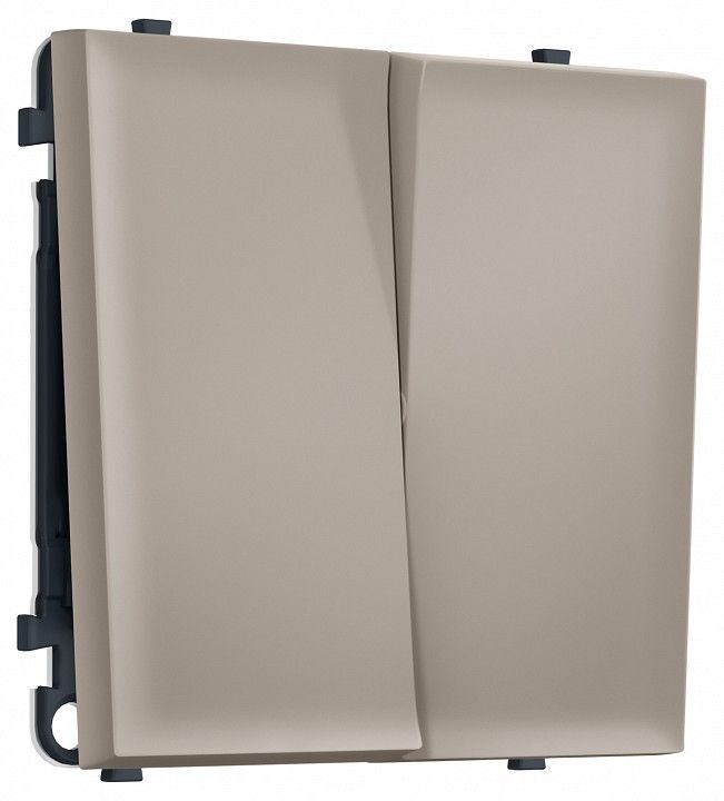 Переключатель перекрестный двухклавишный без рамки Ambrella Volt MS MS363030