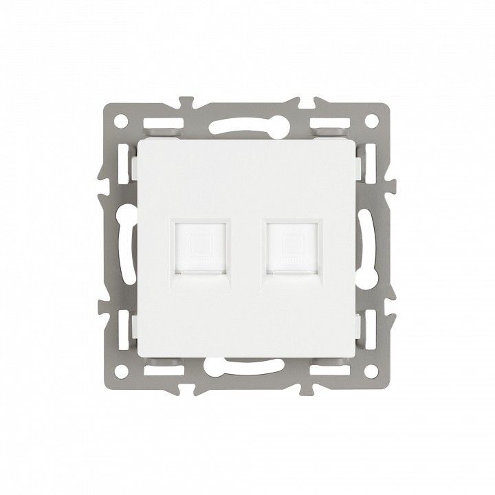 Розетка двойная RJ-12 и Ethernet RJ-45, без рамки Arlight SCT 045336