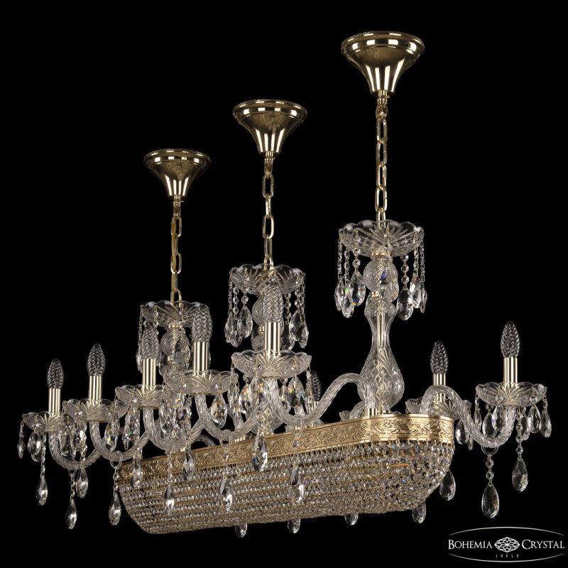 Подвесная люстра Bohemia Ivele Crystal 1452 1452/10/195/1000 G