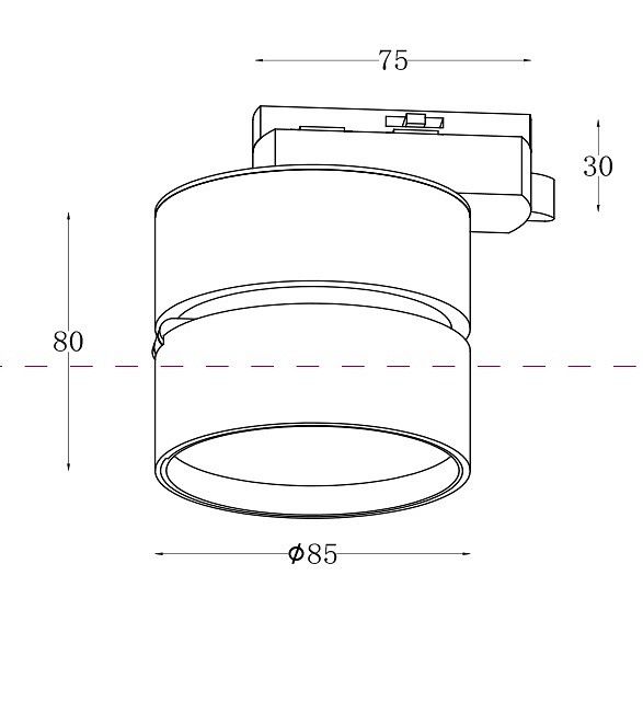 Накладной светильник Maytoni Technical Онда TR007-1-12W3K-W