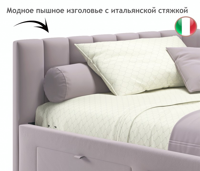 Кровать полутораспальная Milena 2000x1200
