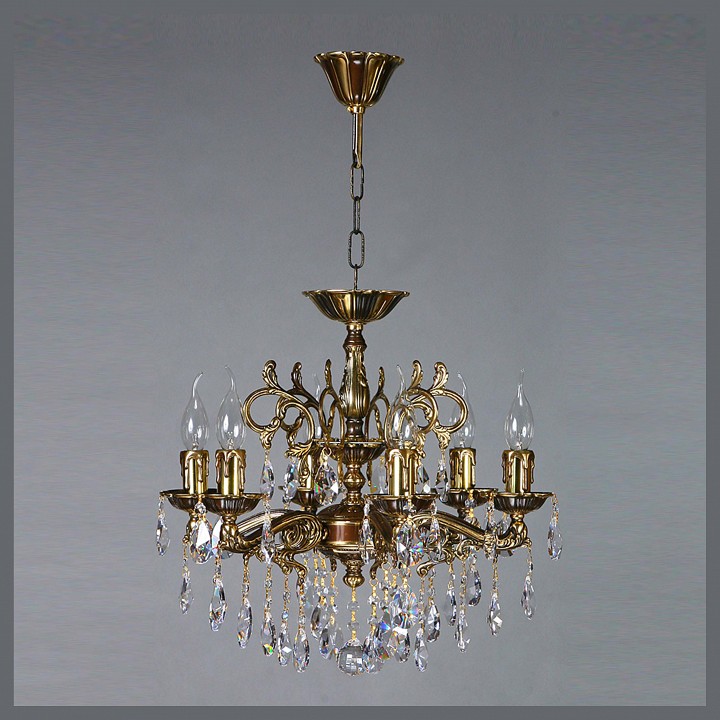 Подвесная люстра Ambiente by Brizzi Leon 2128/6 PB Tear Drop