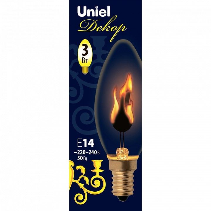 Лампа накаливания Uniel  E14 3Вт K UL-00002981
