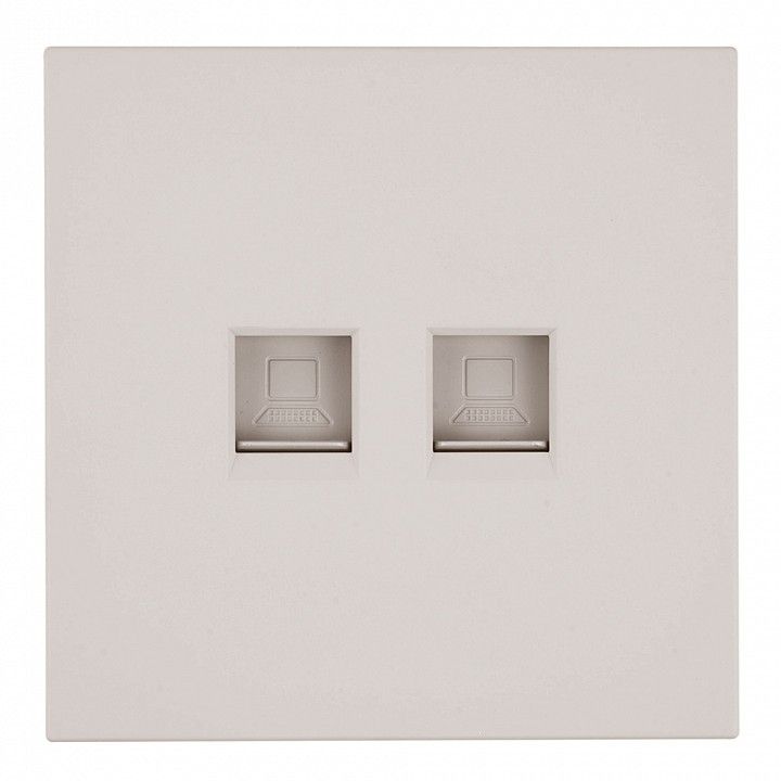 Розетка двойная Ethernet RJ-45 без рамки Stekker Мия 50481