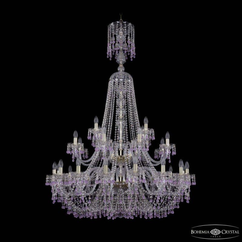 Подвесная люстра Bohemia Ivele Crystal 1410 1410/16+8+4/400/XL-162/2d G V7010