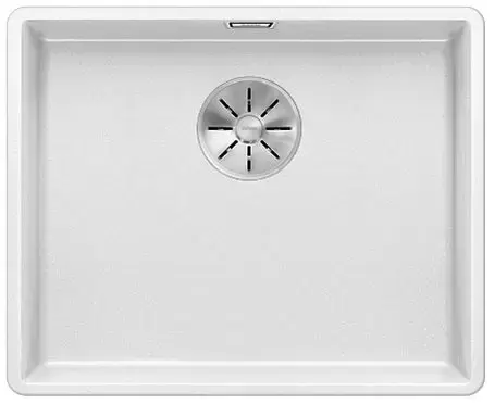 Мойка Blanco SUBLINE 500-F отводная арматура InFino® белый
