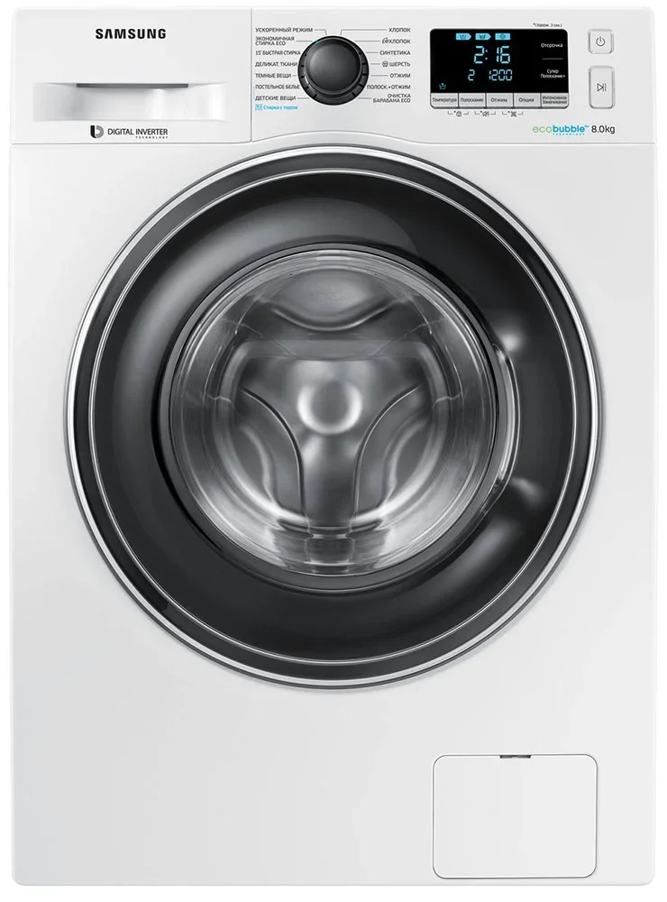 Стиральная машина Samsung WW 80 K 62 E 07 W/DLP