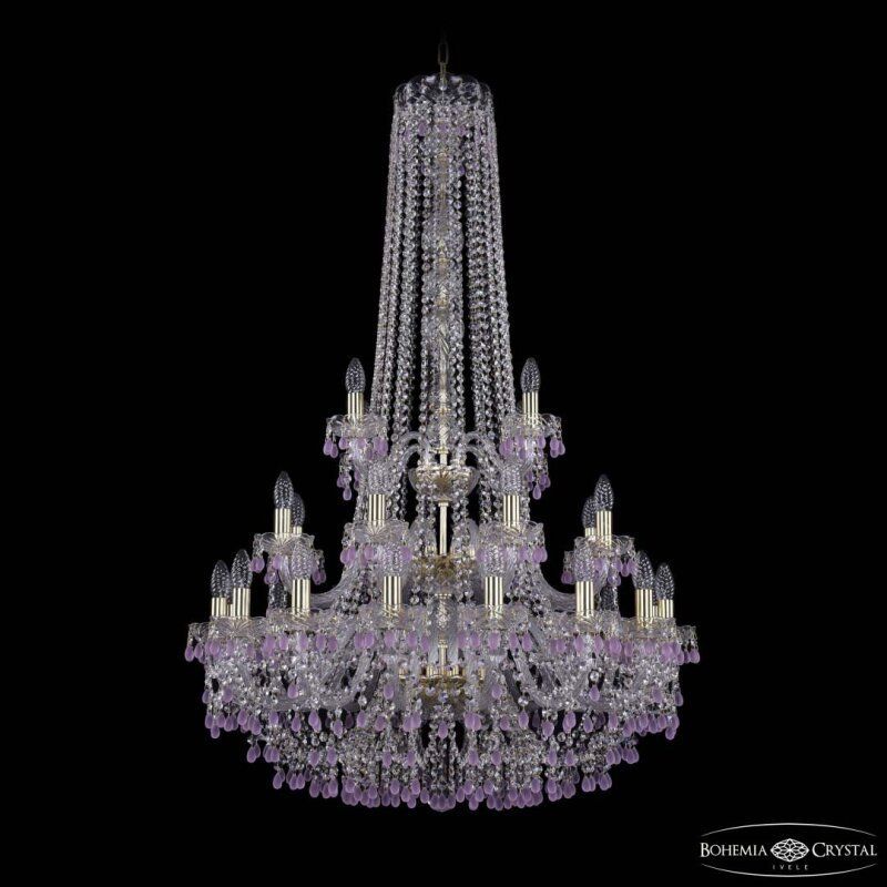 Подвесная люстра Bohemia Ivele Crystal 1410 1410/16+8+4/300/h-130/3d G V7010