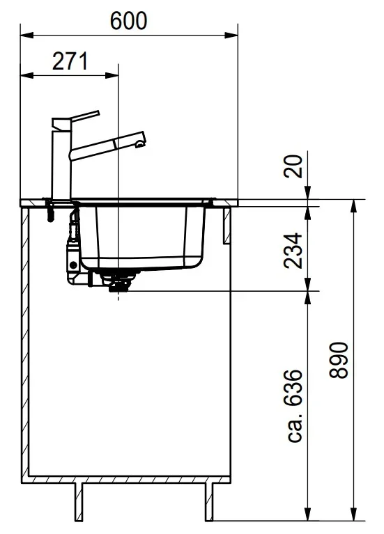 Мойка Franke BCX 610-42 TL сталь