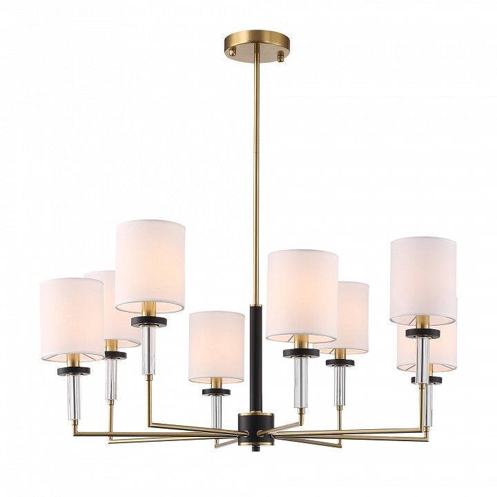 Люстра на штанге ST-Luce BLACK+BRASS SL1404.303.08