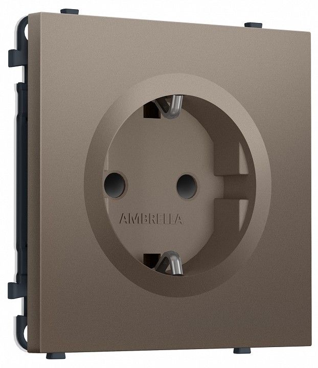 Розетка с заземлением и со шторкой, без рамки Ambrella Volt MS MS637010