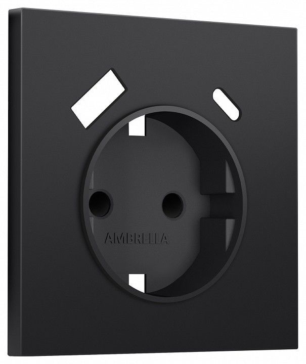 Накладка для розетки с заземлением и со шторками и 2хUSB type A и C Ambrella Volt SIGMA SP8100