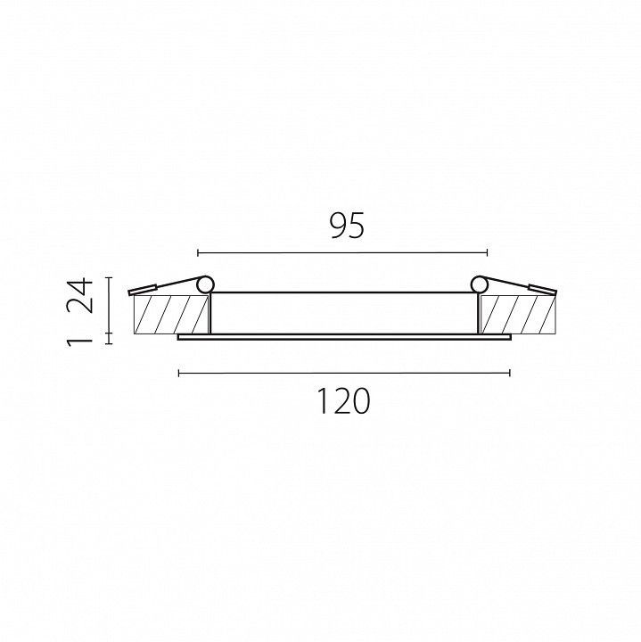 Встраиваемый светильник Lightstar Zocco 223104-XS
