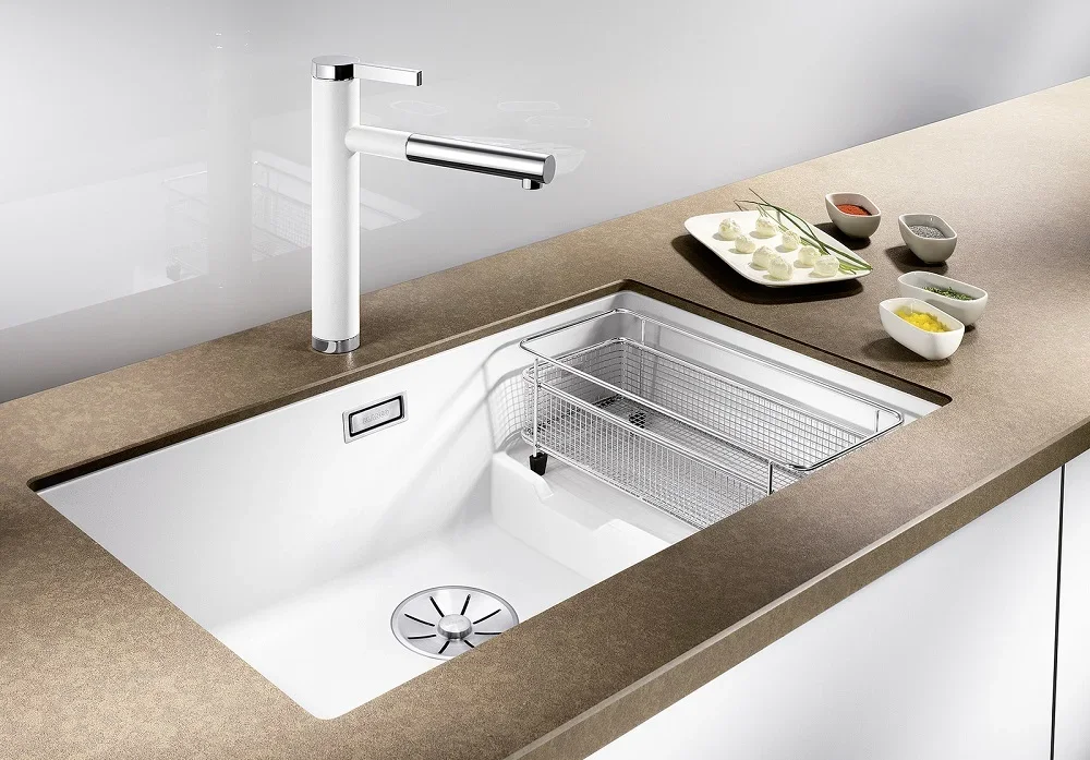 Мойка BLANCO SUBLINE 700-U Level Silgranit черный