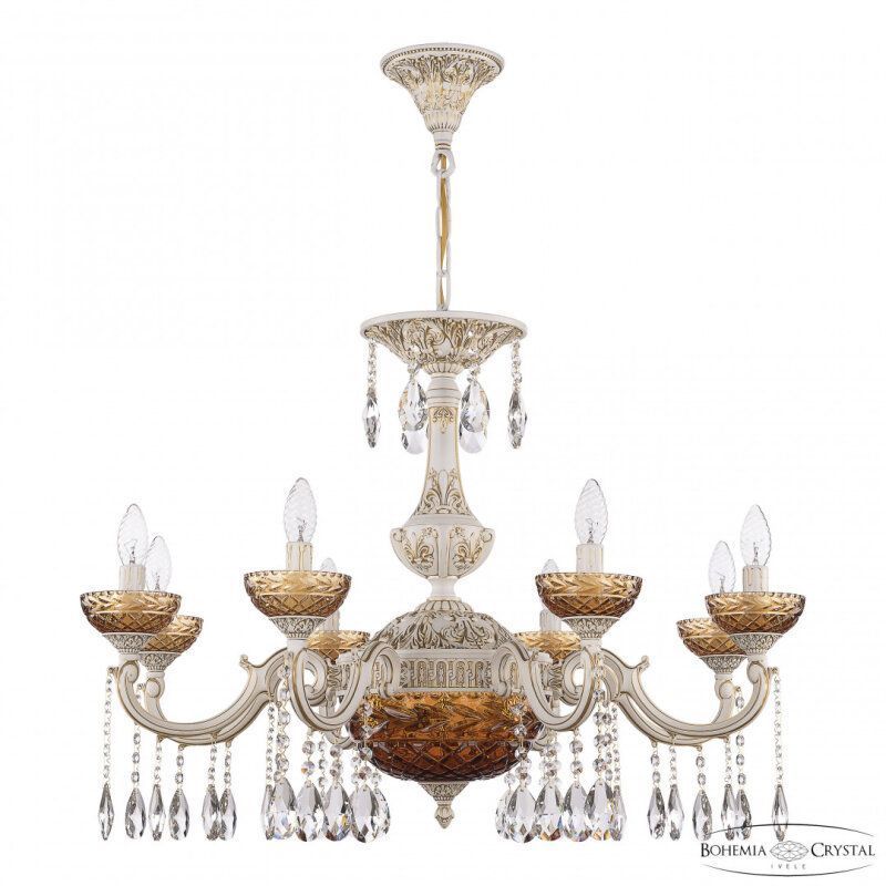 Подвесная люстра Bohemia Ivele Crystal AL7801 AL78101P/8/250 A WMG P Amber/M-1F