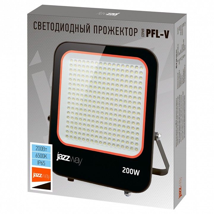 Настенно-потолочный прожектор Jazzway  PFL- V 200w  6500K IP65