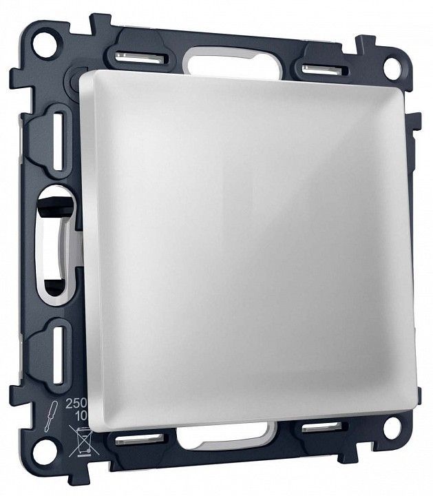 Выключатель двухполюсной самовозвратный без рамки Ambrella Volt MA MA401050