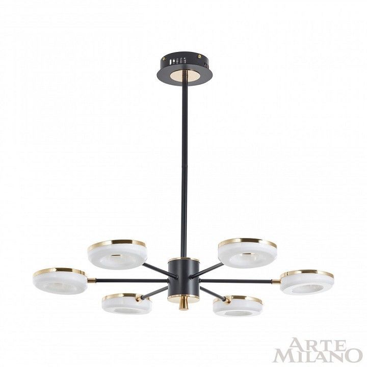 Люстра на штанге Arte Milano Ferrara-72999 277499/6 BK/GD