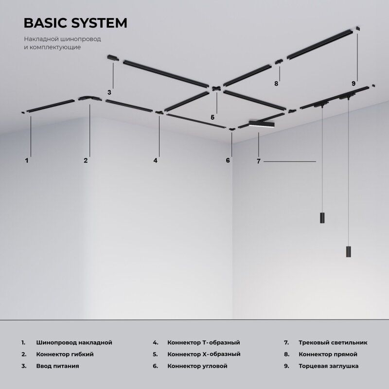 Светильник на штанге Elektrostandard Basic System 85900/01