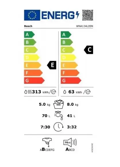 Стирально-сушильная машина Bosch WNA134L0SN