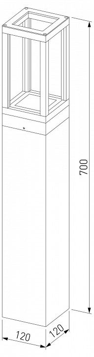 Наземный высокий светильник Elektrostandard Frame 1529 TECHNO LED