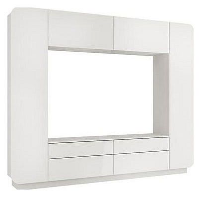 Стенка для гостиной Олимп-мебель  ML9214, П00112059, Шкаф многоцелевого назначения Лаванда - 2 Н/(белый/ПВХ белый глянец снег)
