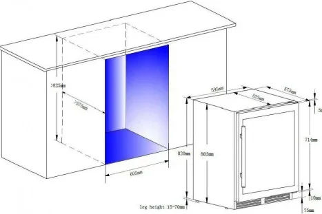 Винный шкаф Climadiff CBU51S2B