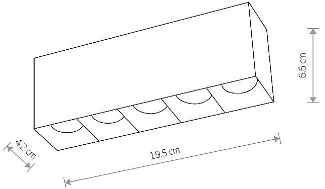 Накладной светильник Nowodvorski Midi Led 10055