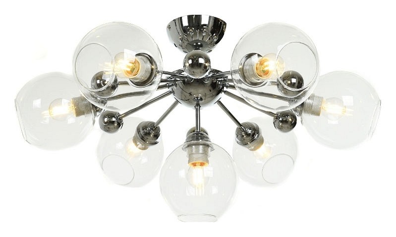 Люстра на штанге LUMINA DECO Devoli LDC 8040-7 CHR+PR