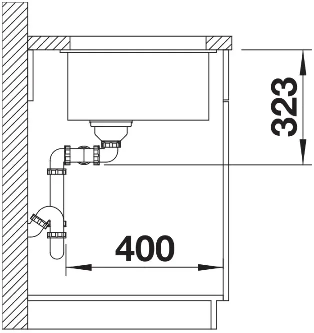 Мойка BLANCO SUBLINE 350/350-U Silgranit черный